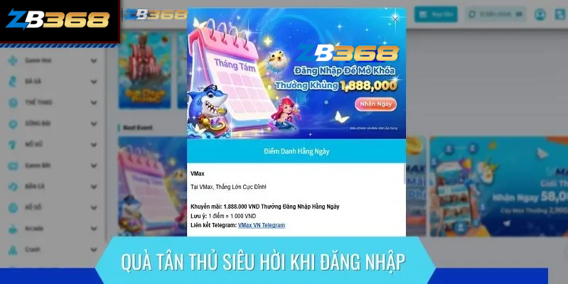 Trọn bộ ưu đãi cực Hot dành cho tân thủ truy cập hệ thống