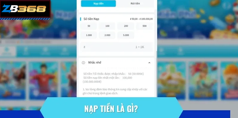 hdnaptien3 Nạp tiền là hình thức chuyển tiền vào ví cá cược trên hệ thống